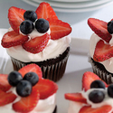 Berry Patriotic Cupcakes