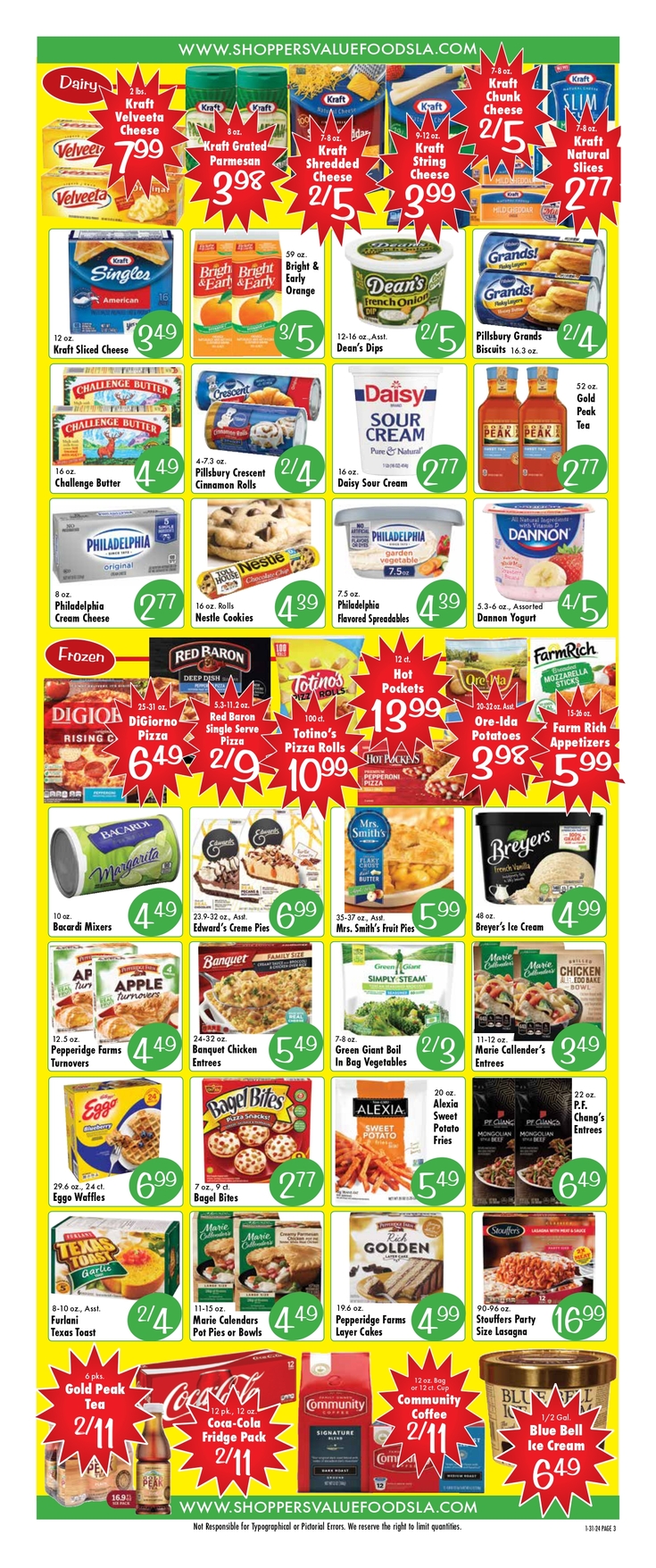 Value-for-money grocery specials